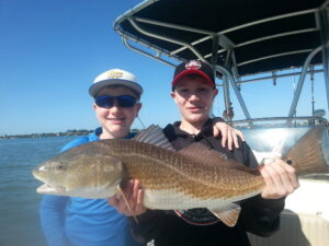 Redfish Caught in Sarasota Bay — Kids Inshore Fishing Charter