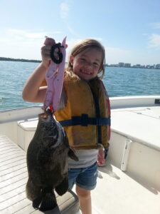 Another Tripletail in Sarasota Bay — Family Fishing Charter