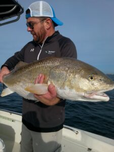 Bull Redfish Caught on a Sarasota Fishing Charter — Drag-On Charters